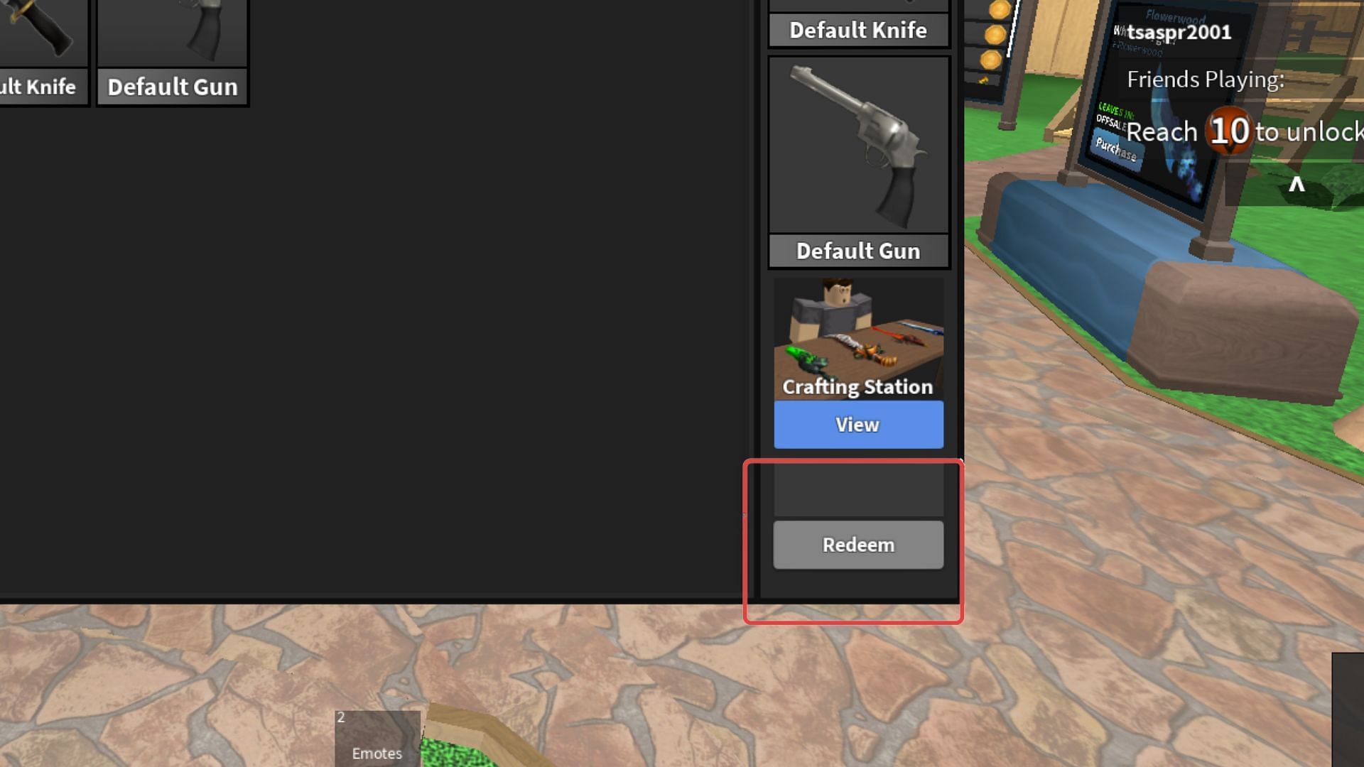 code box in Ethan&#039;s MM2 (Image via Roblox)