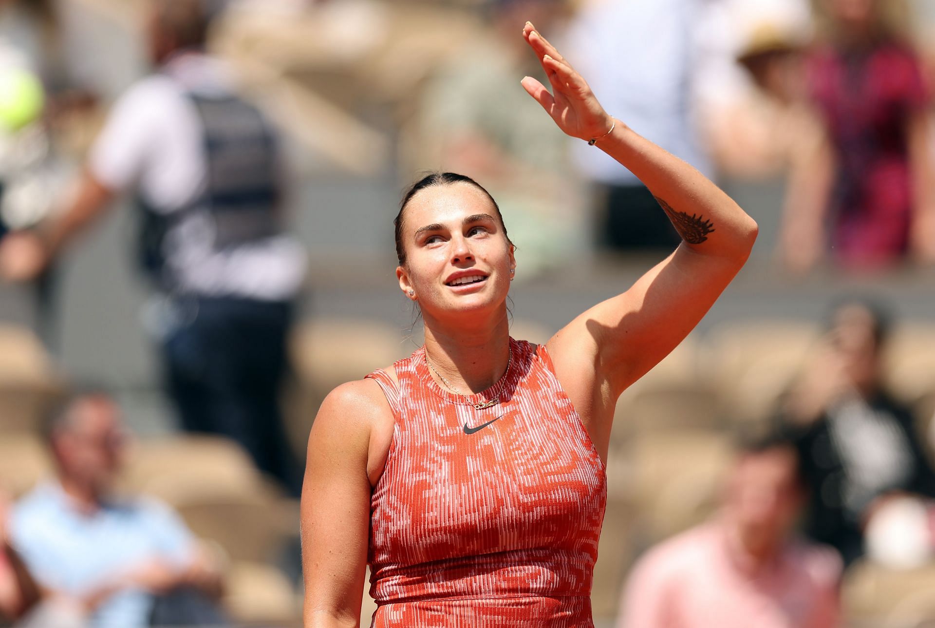 Aryna Sabalenka at the 2024 French Open (Source: Getty Images)