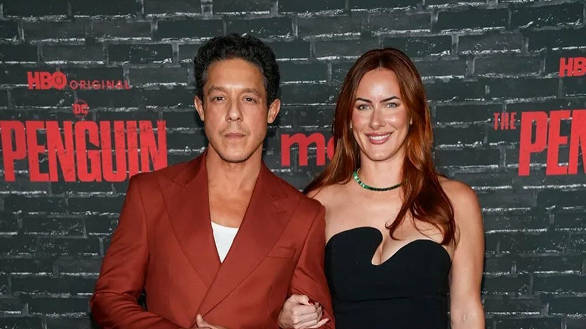 Theo Rossi seen with his wife Meghan at the premiere of The Penguin (Image via Instagram/@theorossi)