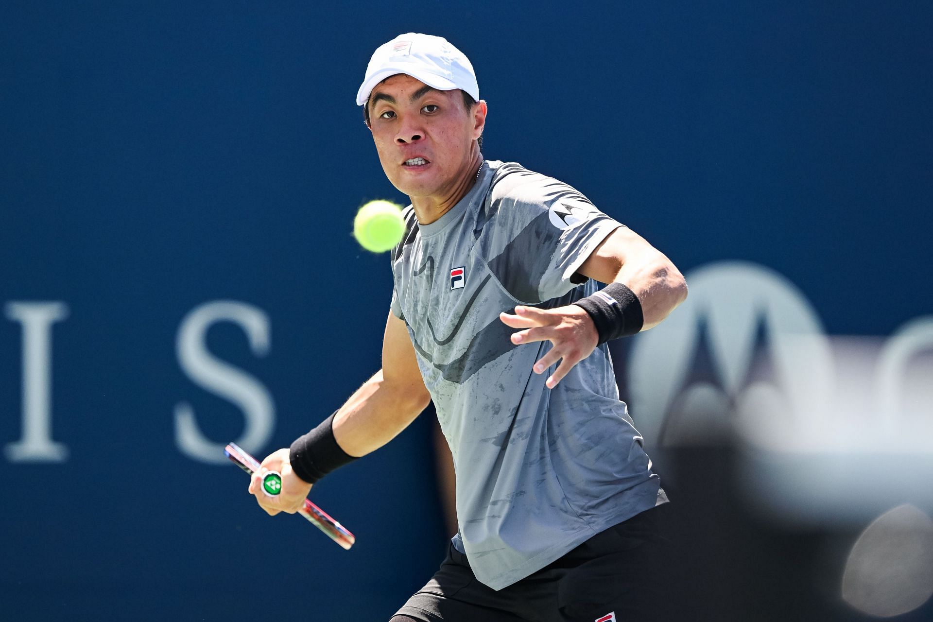 Brandon Nakashima in action at the National Bank Open (Picture via Getty)