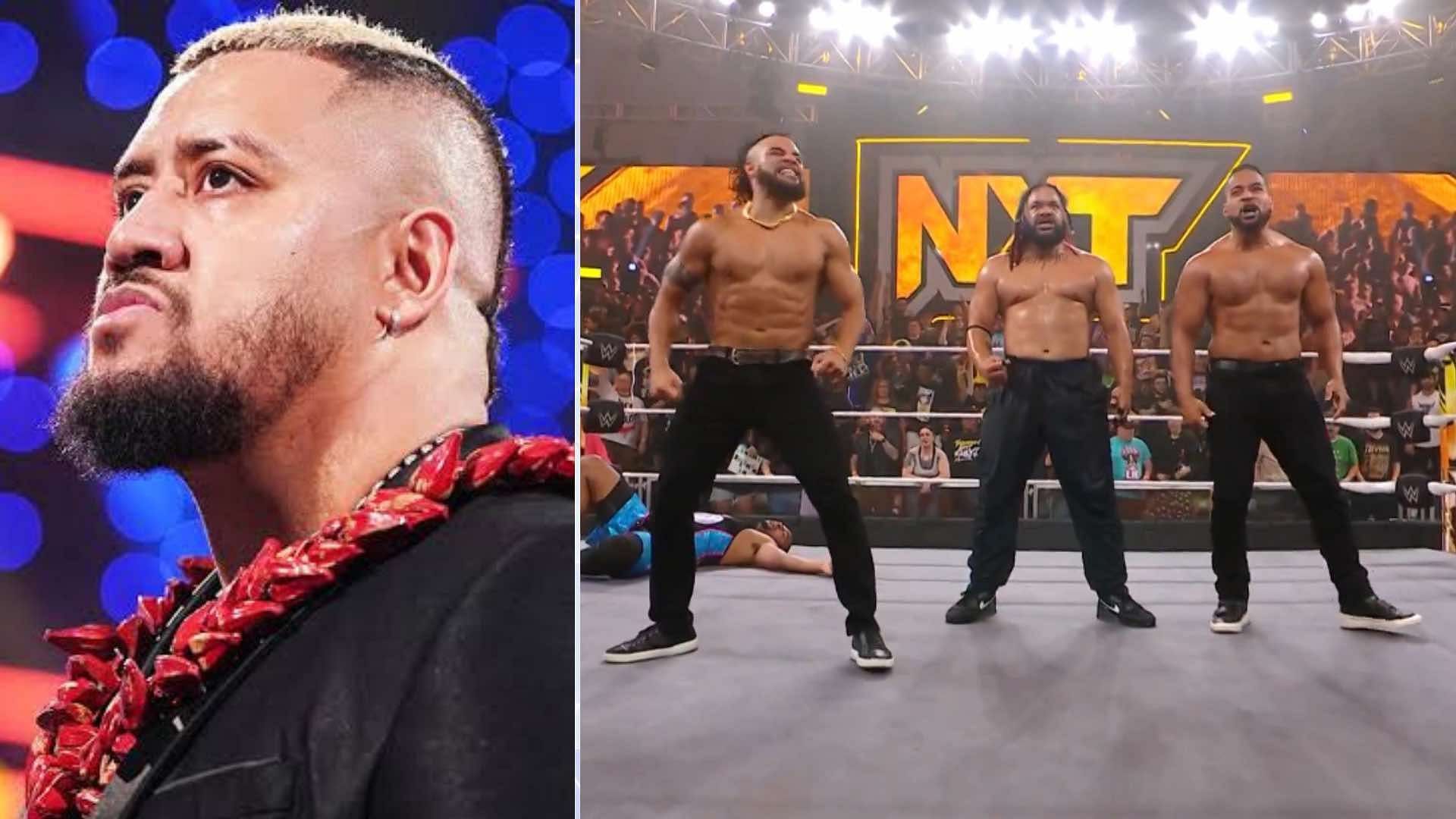 The Bloodline appeared on WWE NXT last night [Credit: WWE.com &amp; WWE on X]