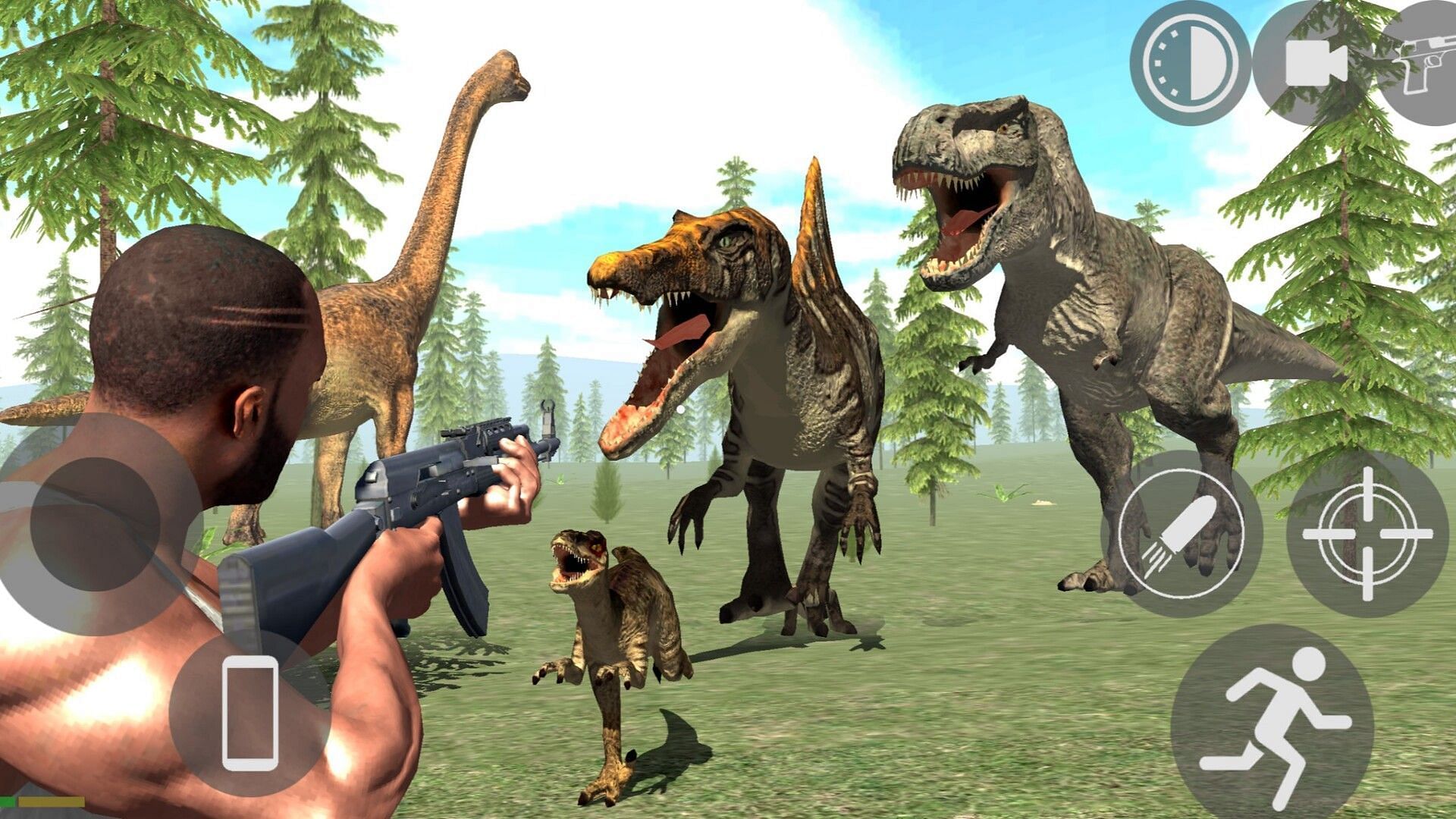 Fighting dinosaurs (Image via Rohit Gaming Studio)