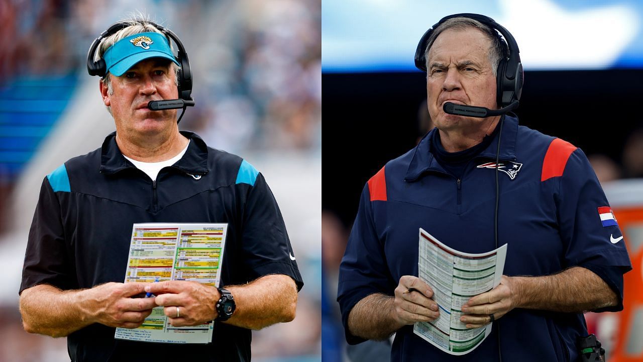 Ex-Eagles scout floats idea of Bill Belichick replacing Doug Pederson as Jaguars HC in 2025(Source - Getty)