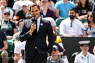 The Swiss legend at Wimbledon (Source: Getty)