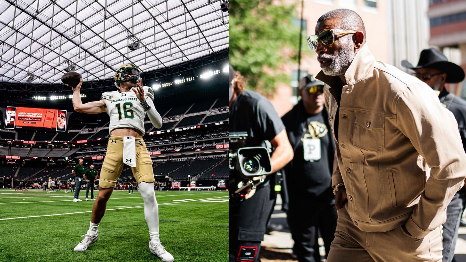 Brayden Fowler-Nicolosi &amp; coach Deion Sanders (Brayden &amp; Colorado