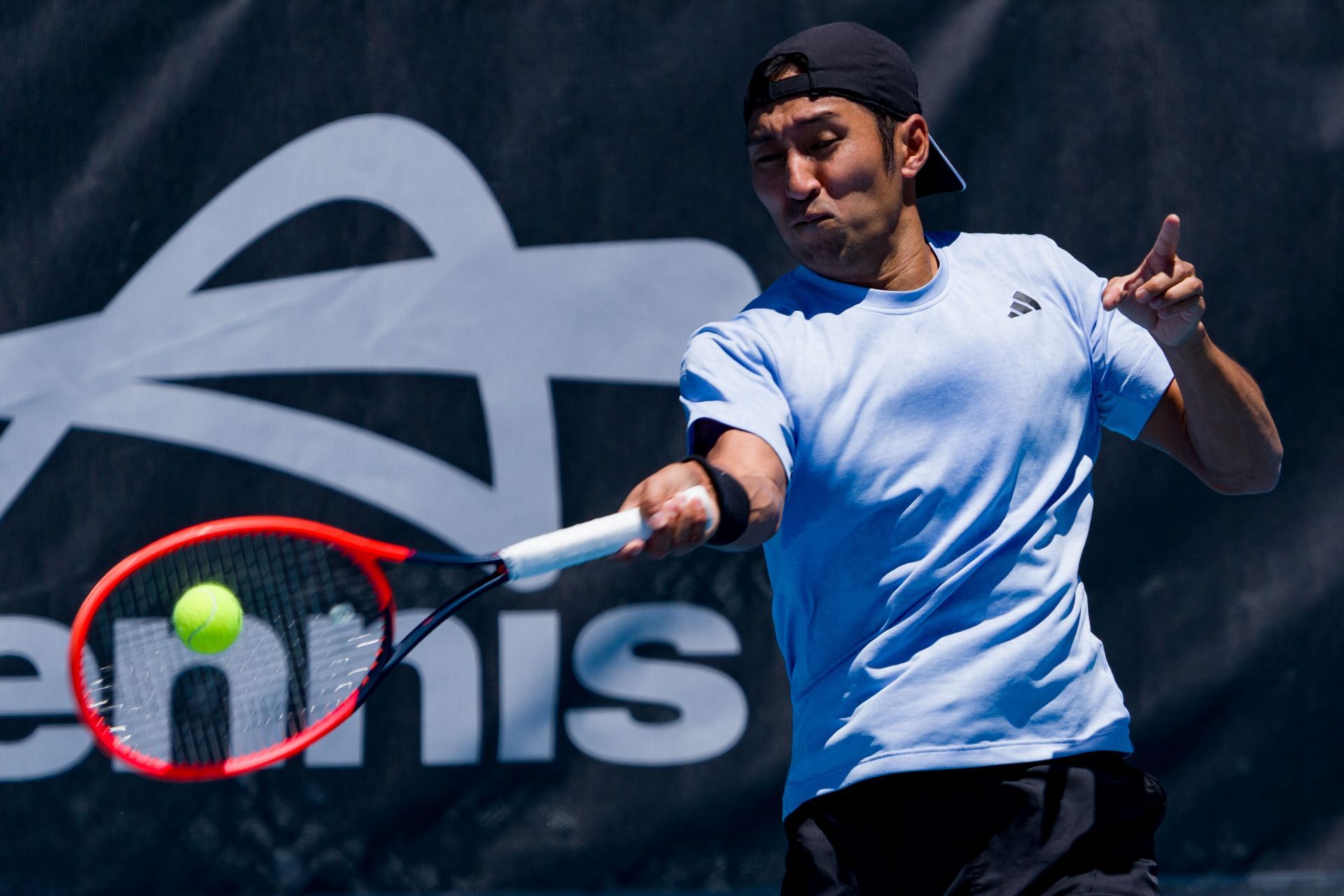 Uchiyama at the 2023 NSW Tennis Open Day 2 - Source: Getty