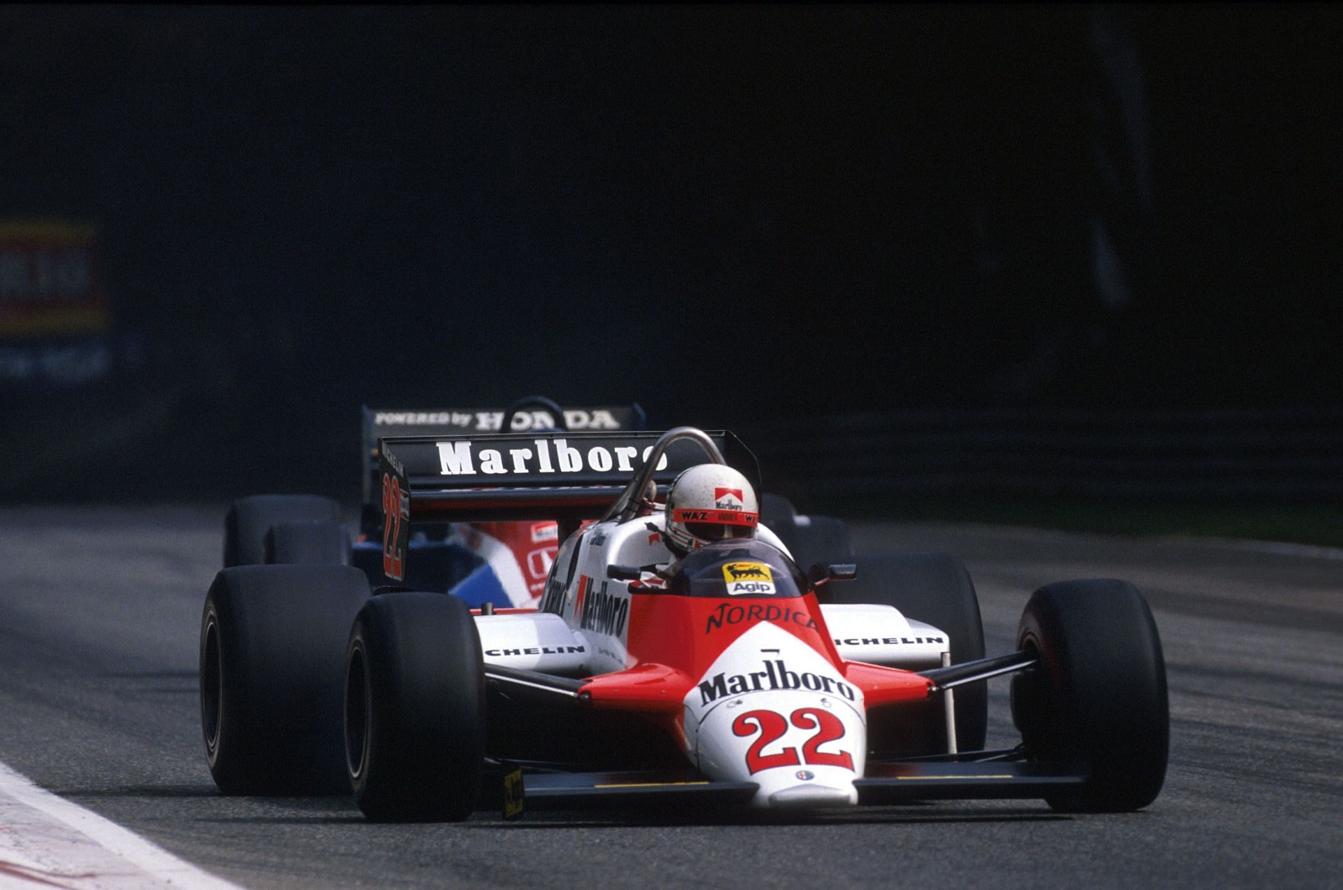 Formel 1, Grand Prix Italien 1983, Monza, 11.09.1983 Andrea de Cesaris, Alfa Romeo 183T www.hoch-zwei.net , copyright: H - Source: Getty