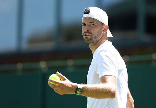 Grigor Dimitrov at The Championships - Wimbledon 2024 - Source: Getty