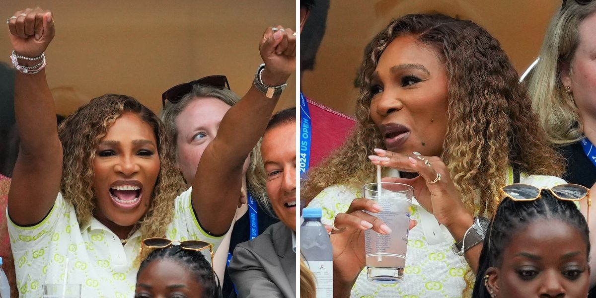 Serena Williams tastes Honey Deuce at the 2024 US Open (Images: Getty)