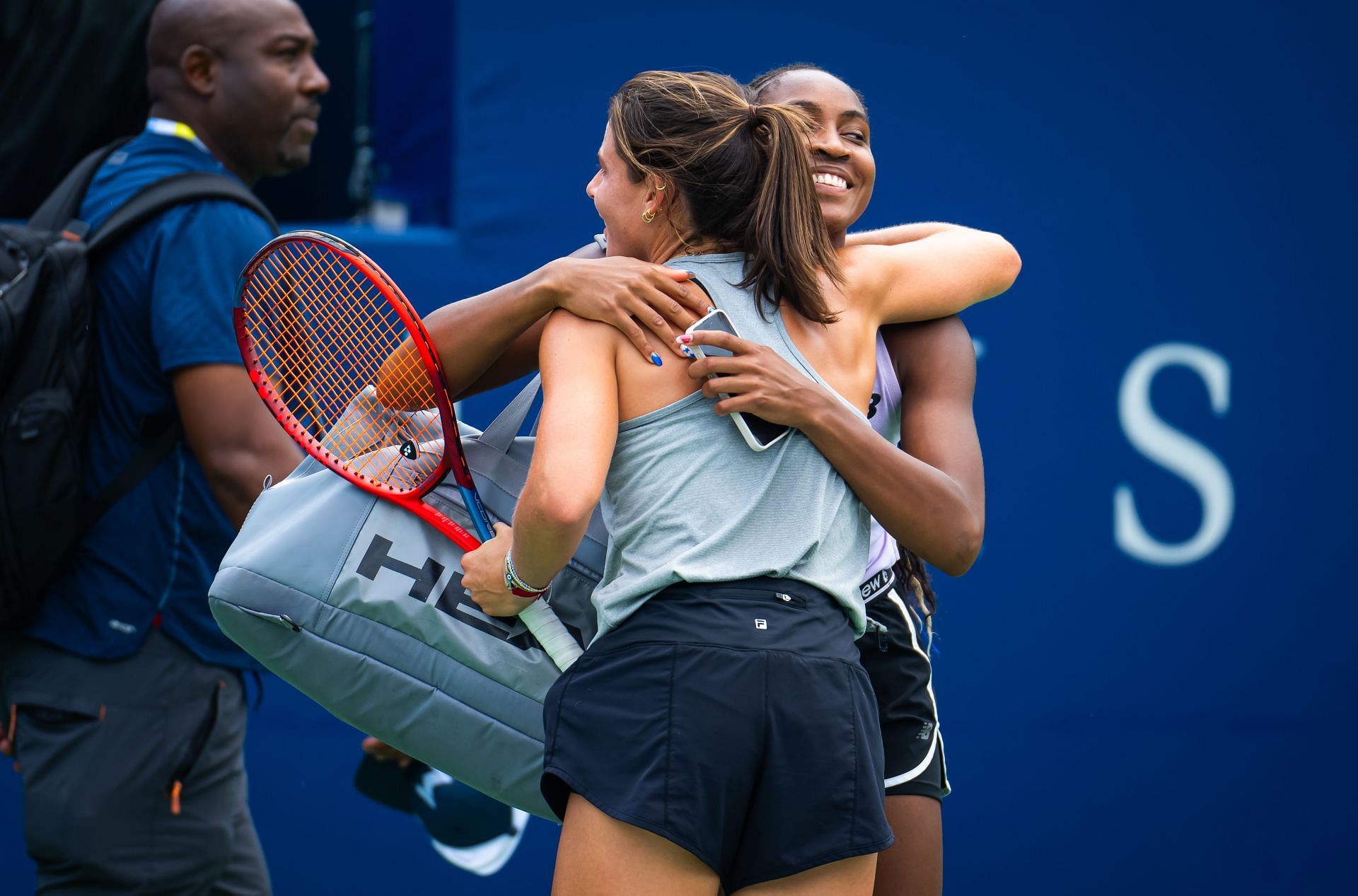 Coco Gauff and Emma Navarro. (Image: Getty)