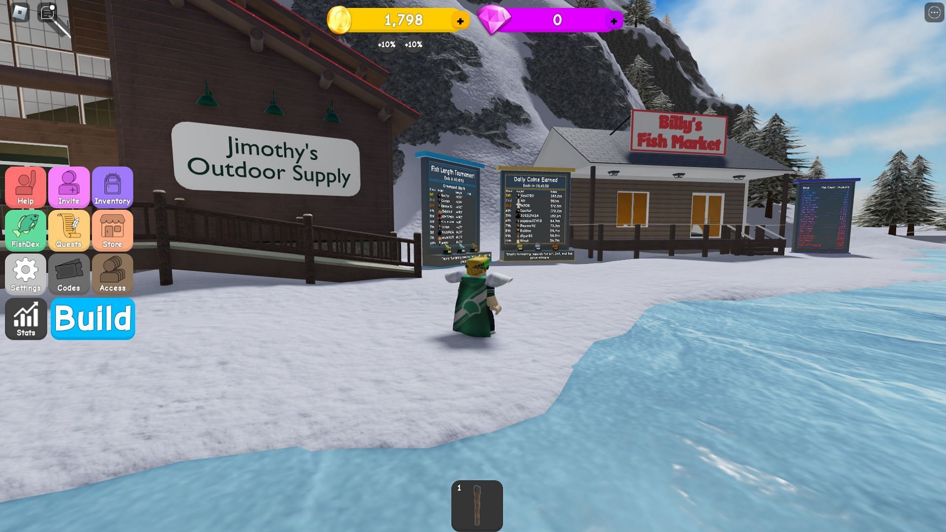 You can purchase more equipment from the store (Image via Roblox)