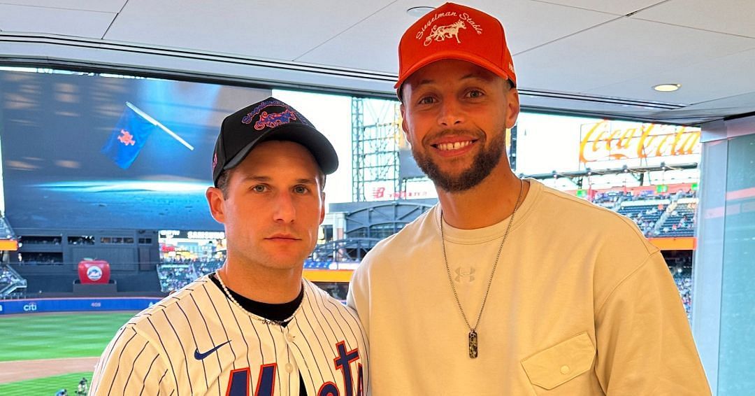 Steph Curry spotted at Red Sox vs Mets game in New York (Image Credit: @Mets on X)