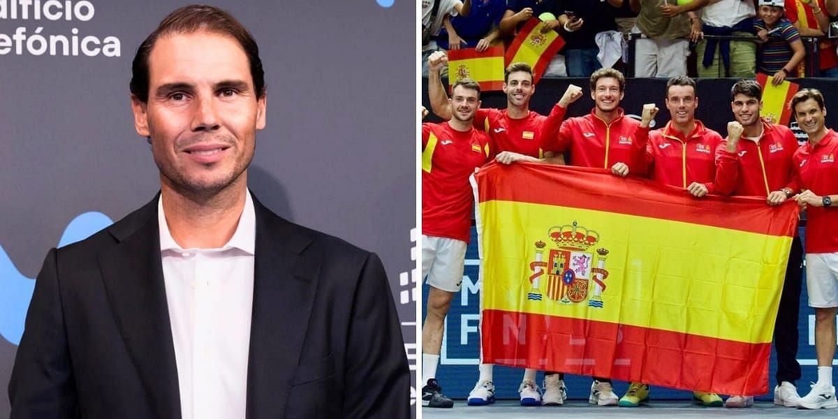 Rafael Nadal (L) &amp; Team Spain (R) (Image source: left/GETTY, right/INSTAGRAM)