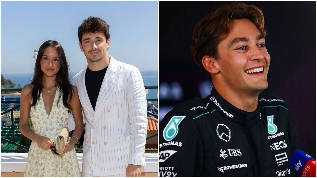 Charles Leclerc with other F1 icons and celebrities