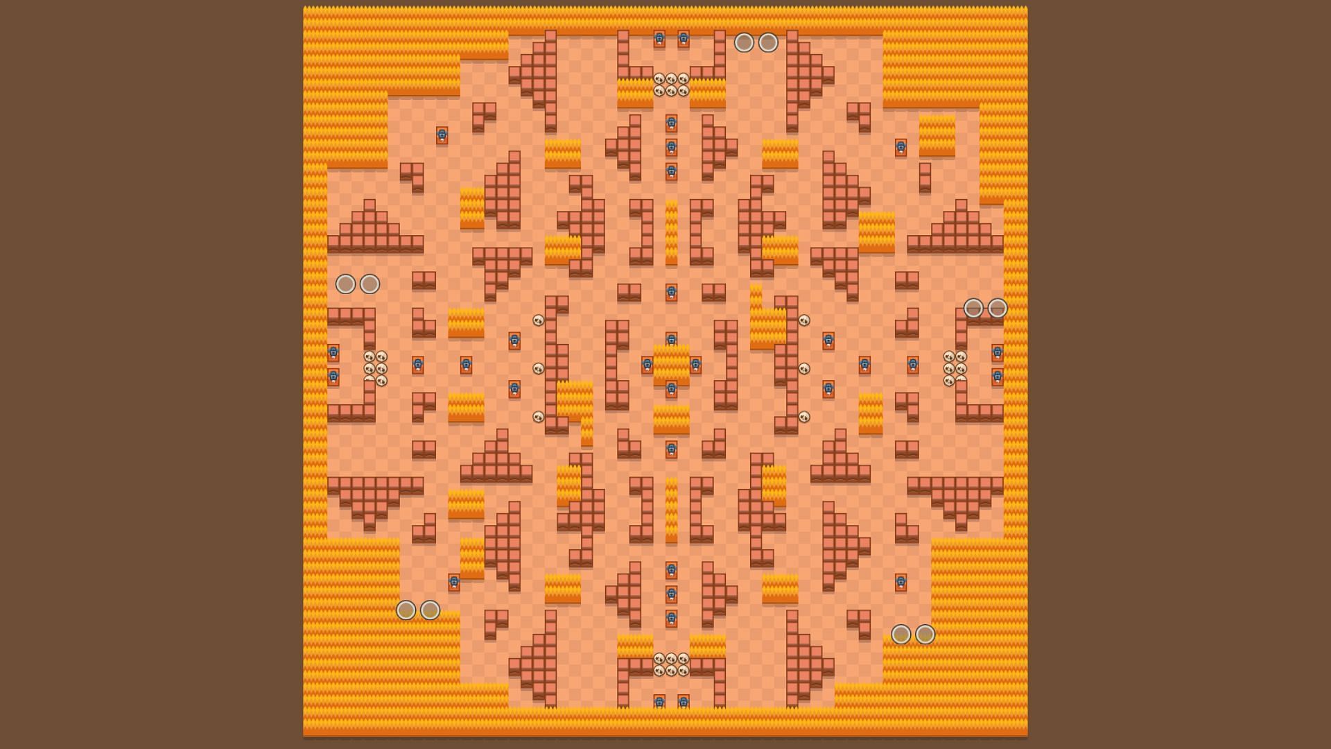 Rockwall Brawl Duo Showdown map (Image via Supercell)