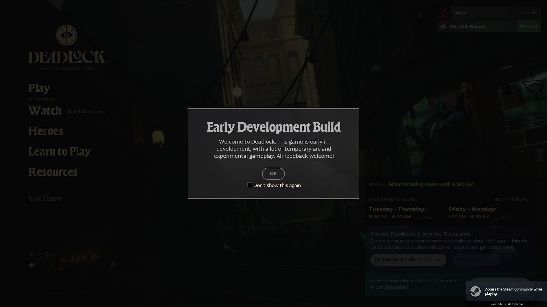 The game is in Early Development Build right now (Image via Valve)