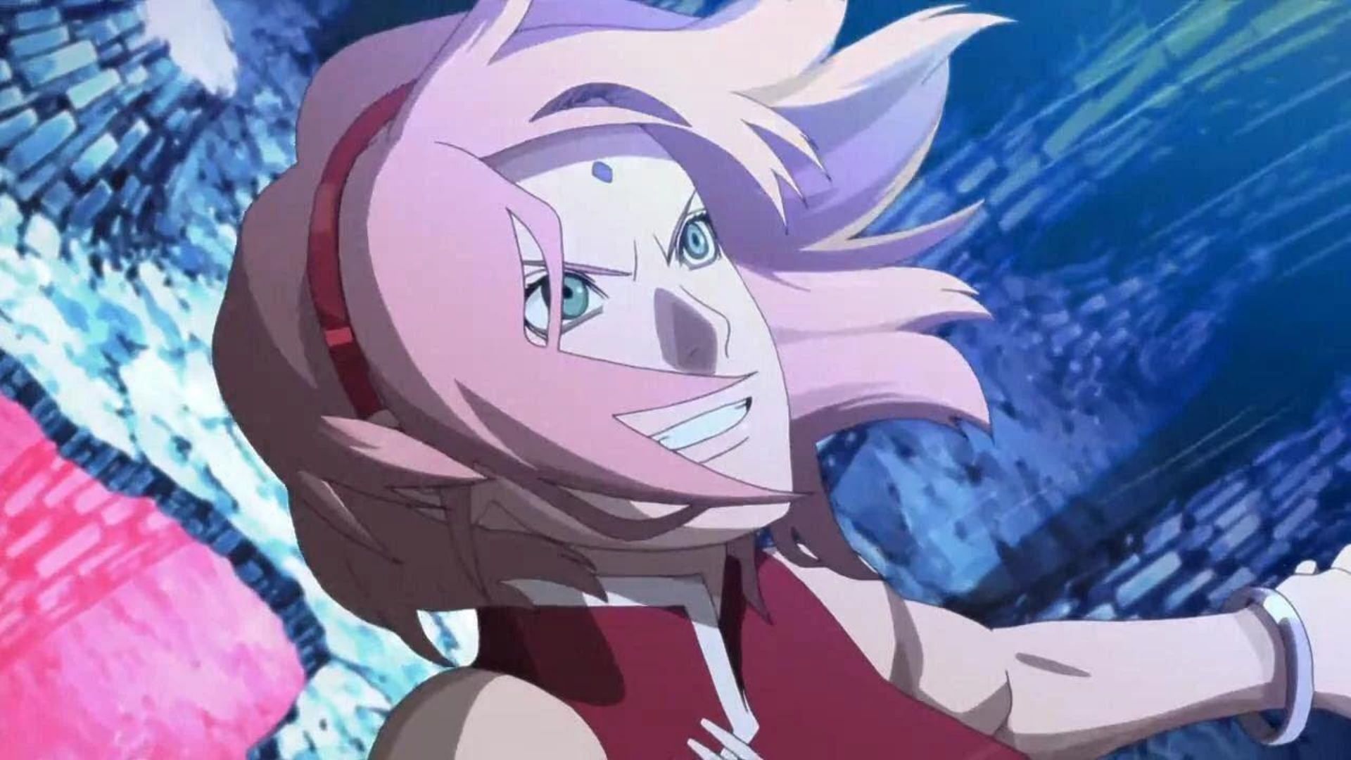 Sakura Haruno as seen in the Boruto anime (Image via Studio Pierrot)