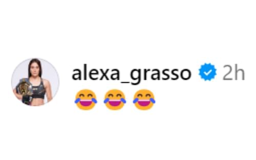 Alexa Grasso's response