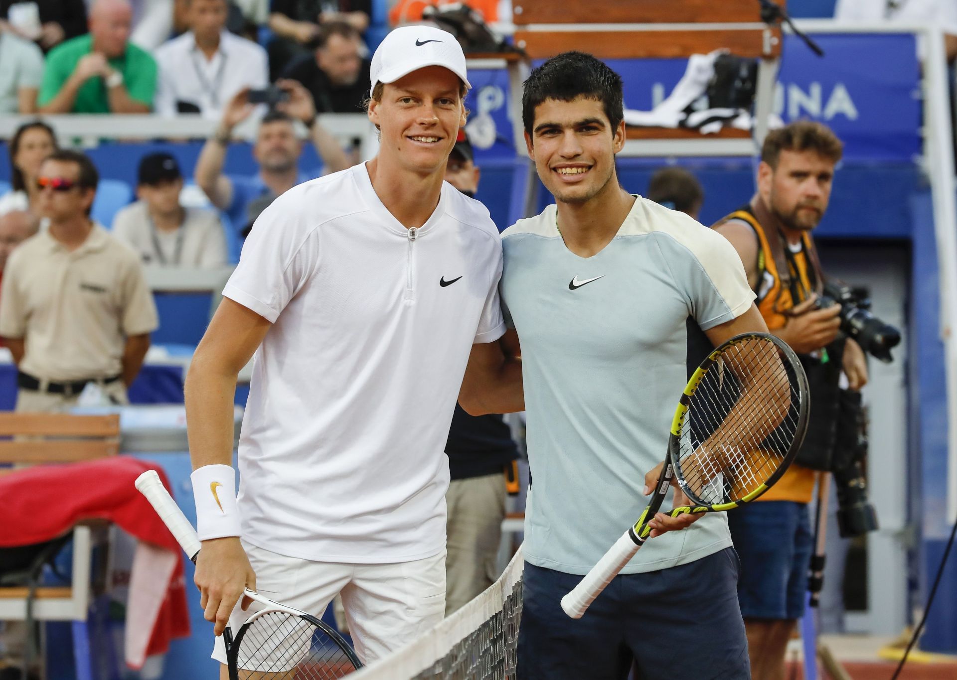 Jannik Sinner and Carlos Alcaraz have won two Grand Slams each in 2024 - Source: Getty