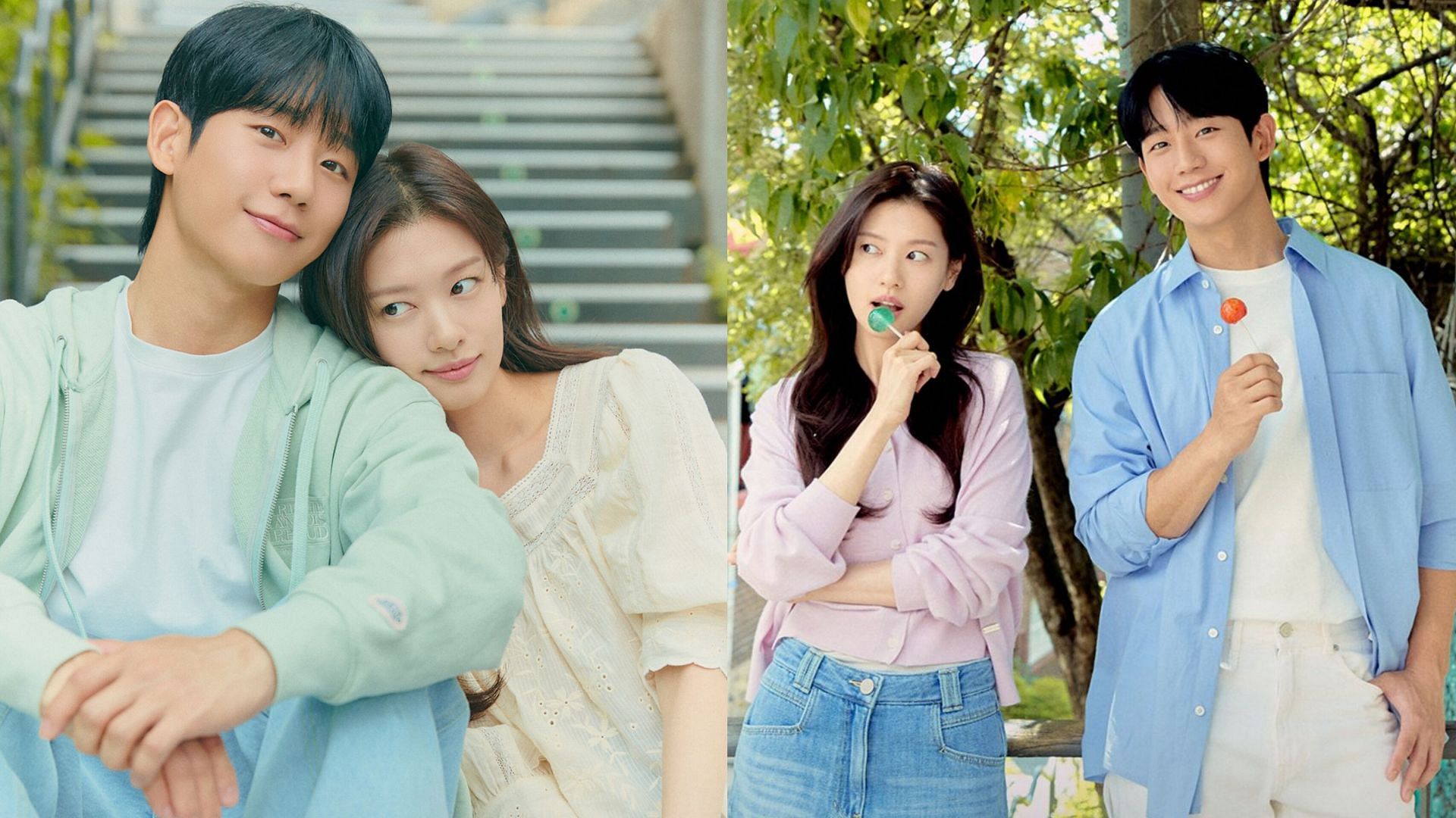 Fans in a frenzy over Jung-Hae-in &amp; Jung So-min&rsquo;s rare couple pictorial schedule for their ongoing drama Love Next Door (Images via X/@CJnDrama)