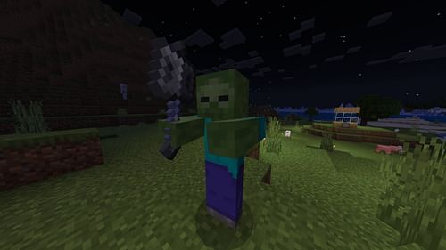 Mobs can now use mace smash attacks again in Minecraft previews (Image via Mojang)