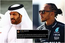 "Thank god you can always rely on Lewis Hamilton to call him out for s**t like this" - Fans react to Mercedes driver criticizing FIA president