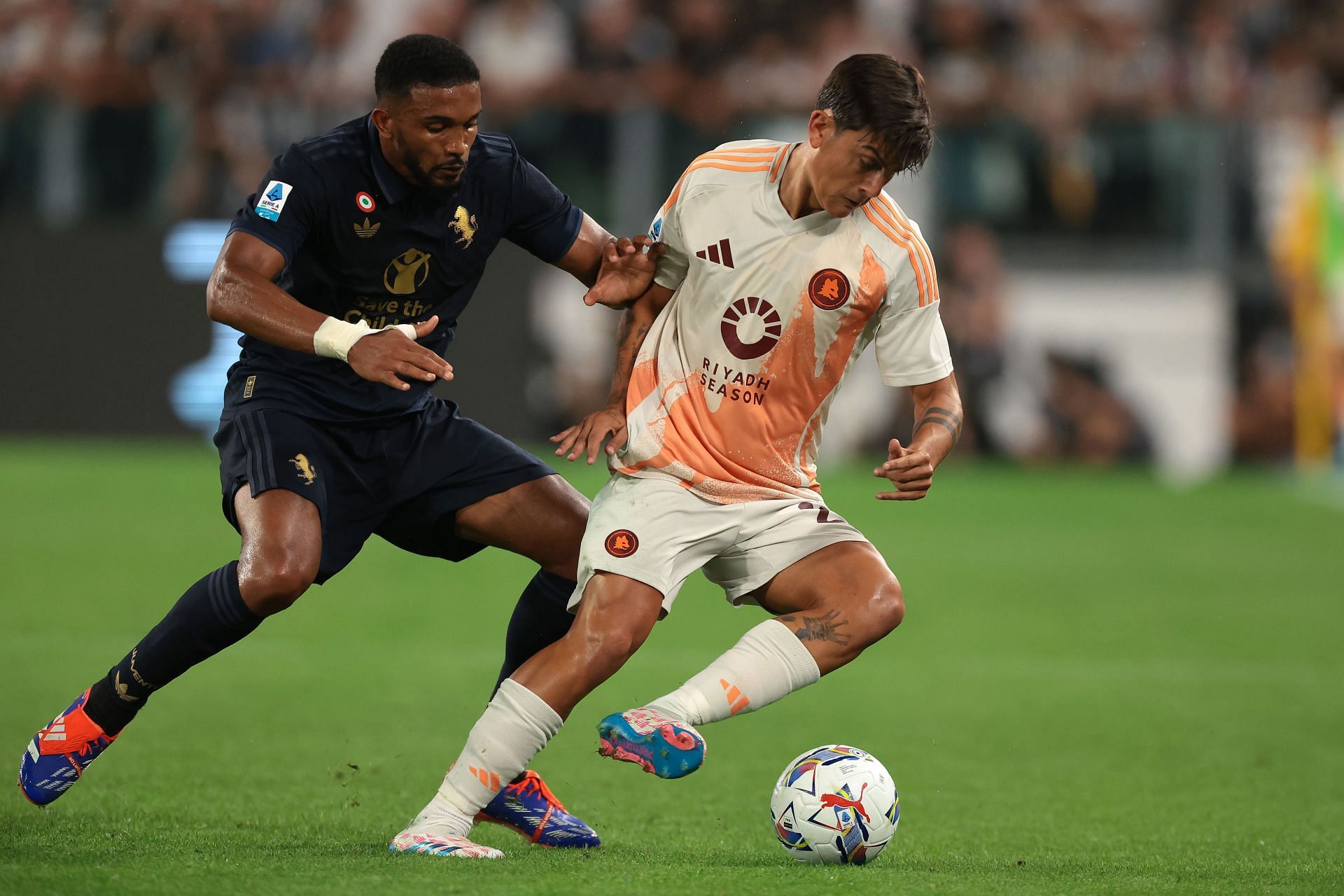 Bremer going up against Dybala (Image via Getty)