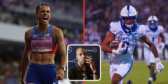 "Is it a coincidence UK alum Sydney McLaughlin-Levrone was in the house today?"- Michael Johnson on Kentucky's Dane Key hurdling through Ohio players