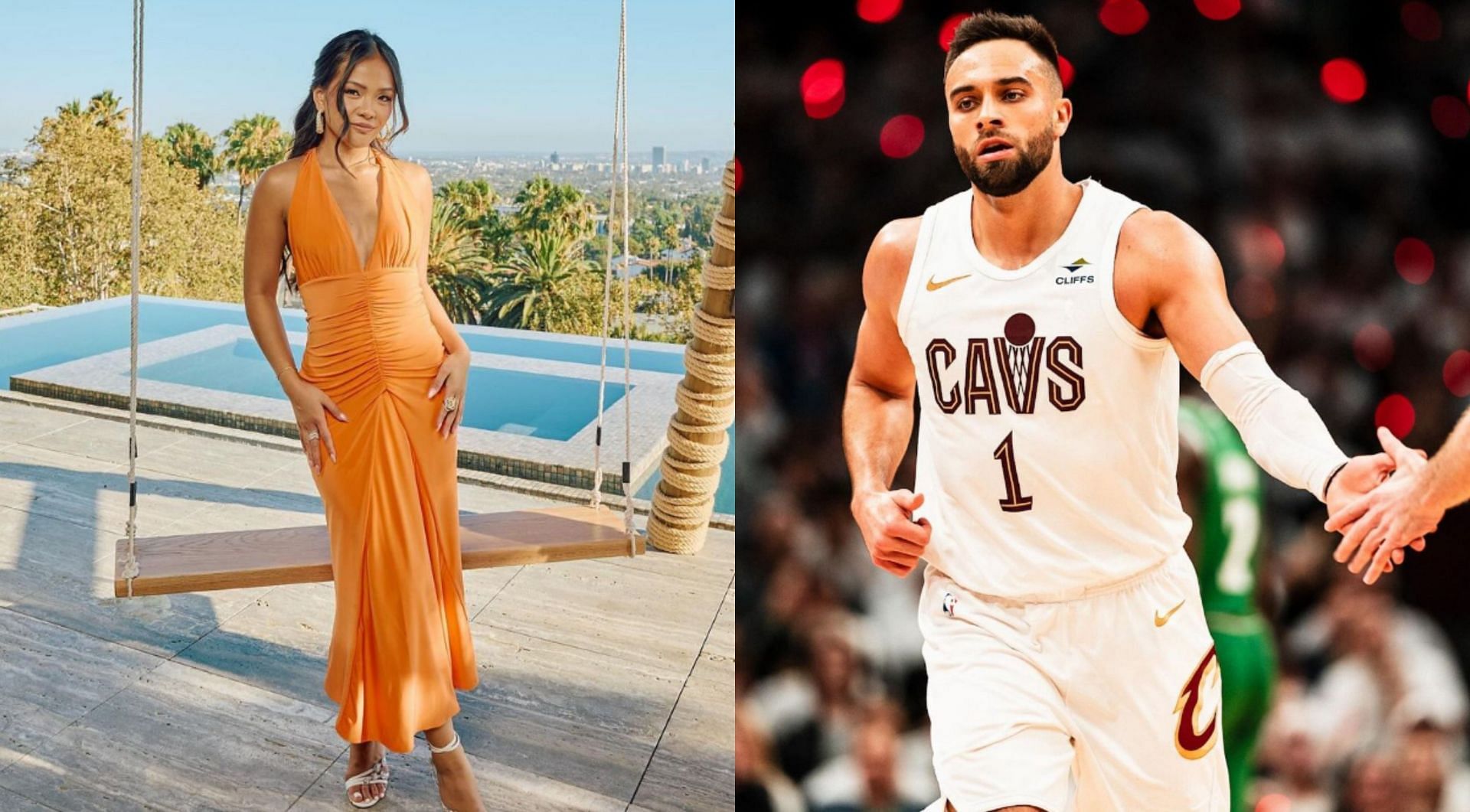 NBA fans in frenzy over Jenn Tran crushing on Max Strus (Credit: IG/jenntran, maxstrus)