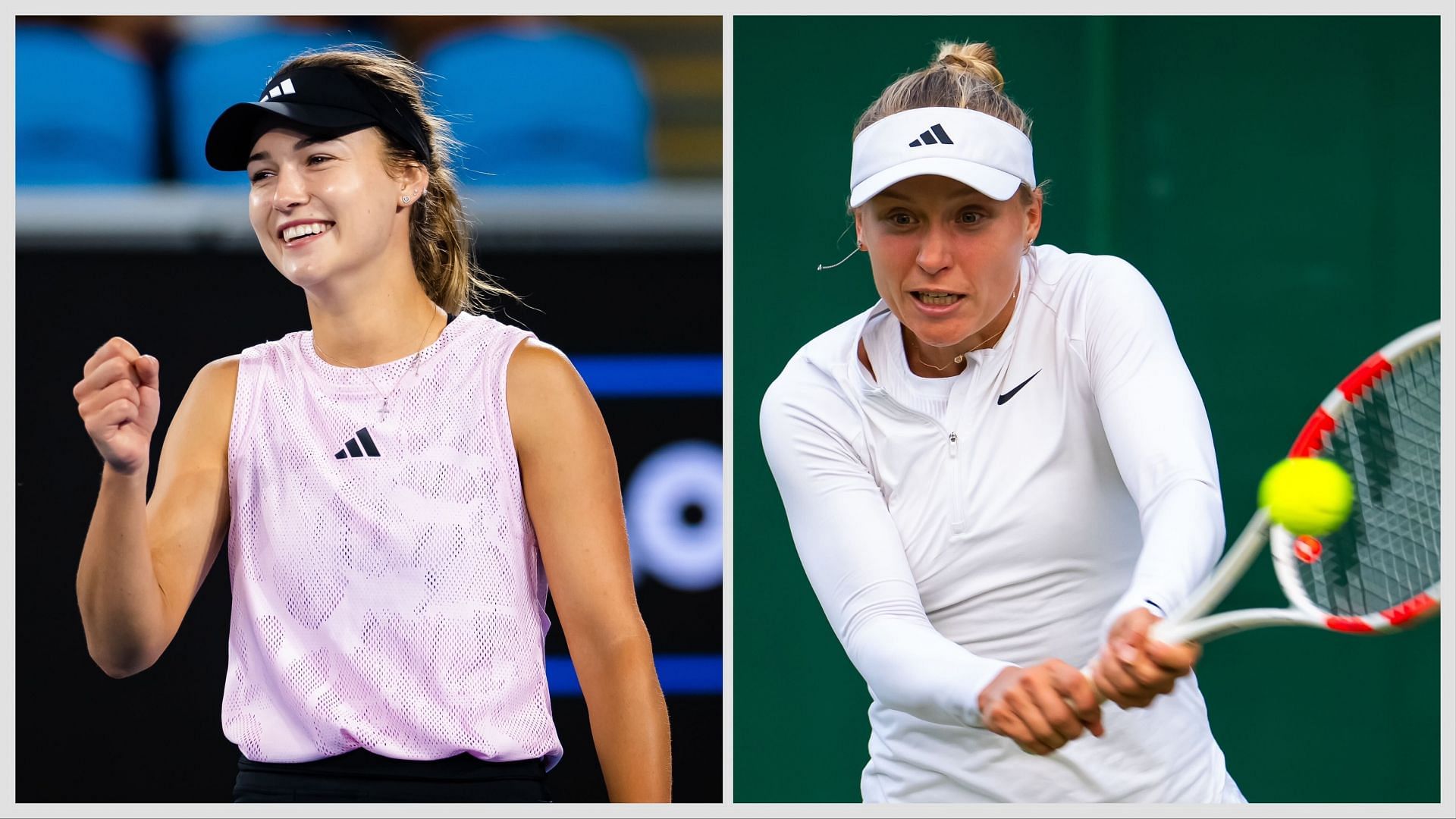 Anna Kalinskaya (L) vs Yuliia Starodubtseva (R) preview, (Source: Getty Images)