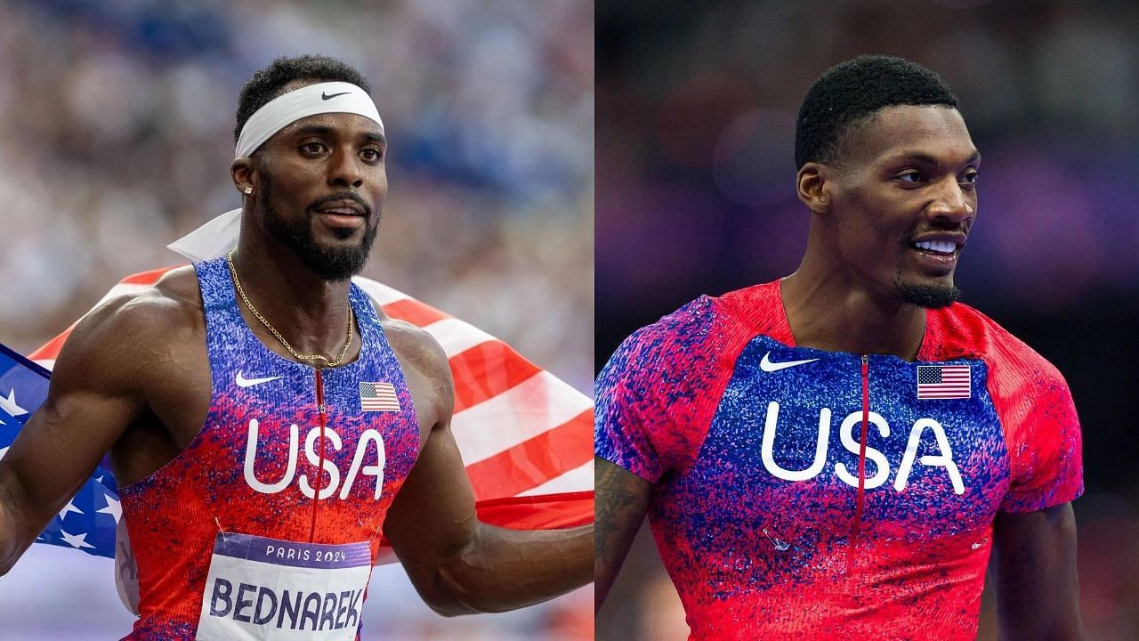 Kenny Bednarek and Fred Kerley (Images via: Both Getty)