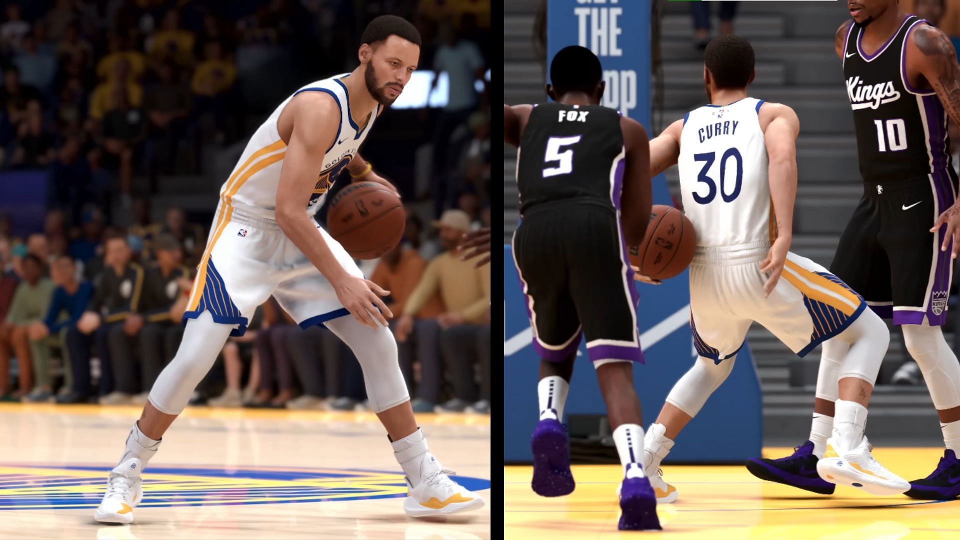 Stephen Curry in the upcoming title&#039;s Official Gameplay Trailer (Image via YouTube/NBA 2K)