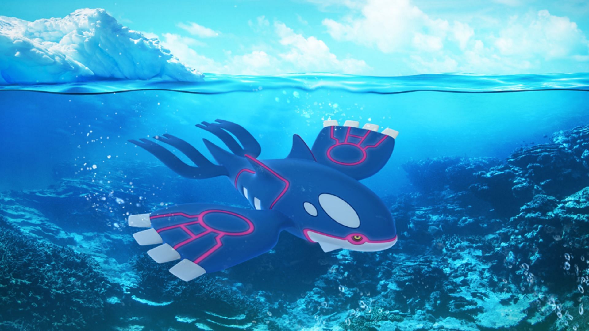 Kyogre in Pokemon GO promo poster (Image via The Pokemon Company)