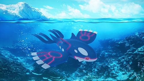 Kyogre in Pokemon GO promo poster (Image via The Pokemon Company)