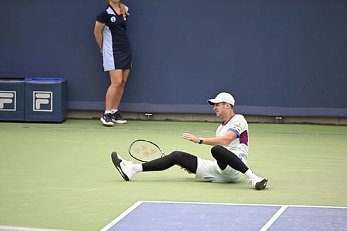 Hubert Hurkacz had sustained a calf injury at the Cincinnati Open. (Source: Getty)