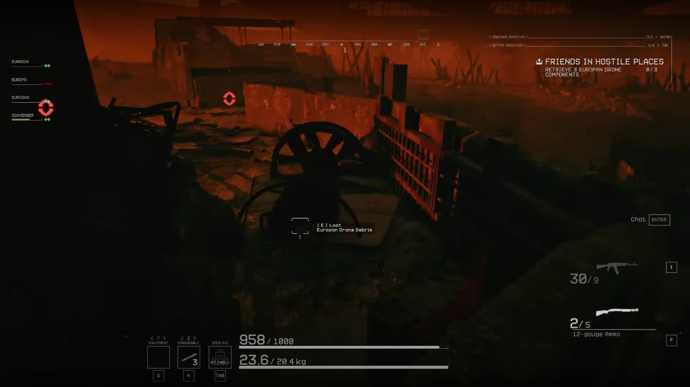 How to get Europan drone components in The Forever Winter