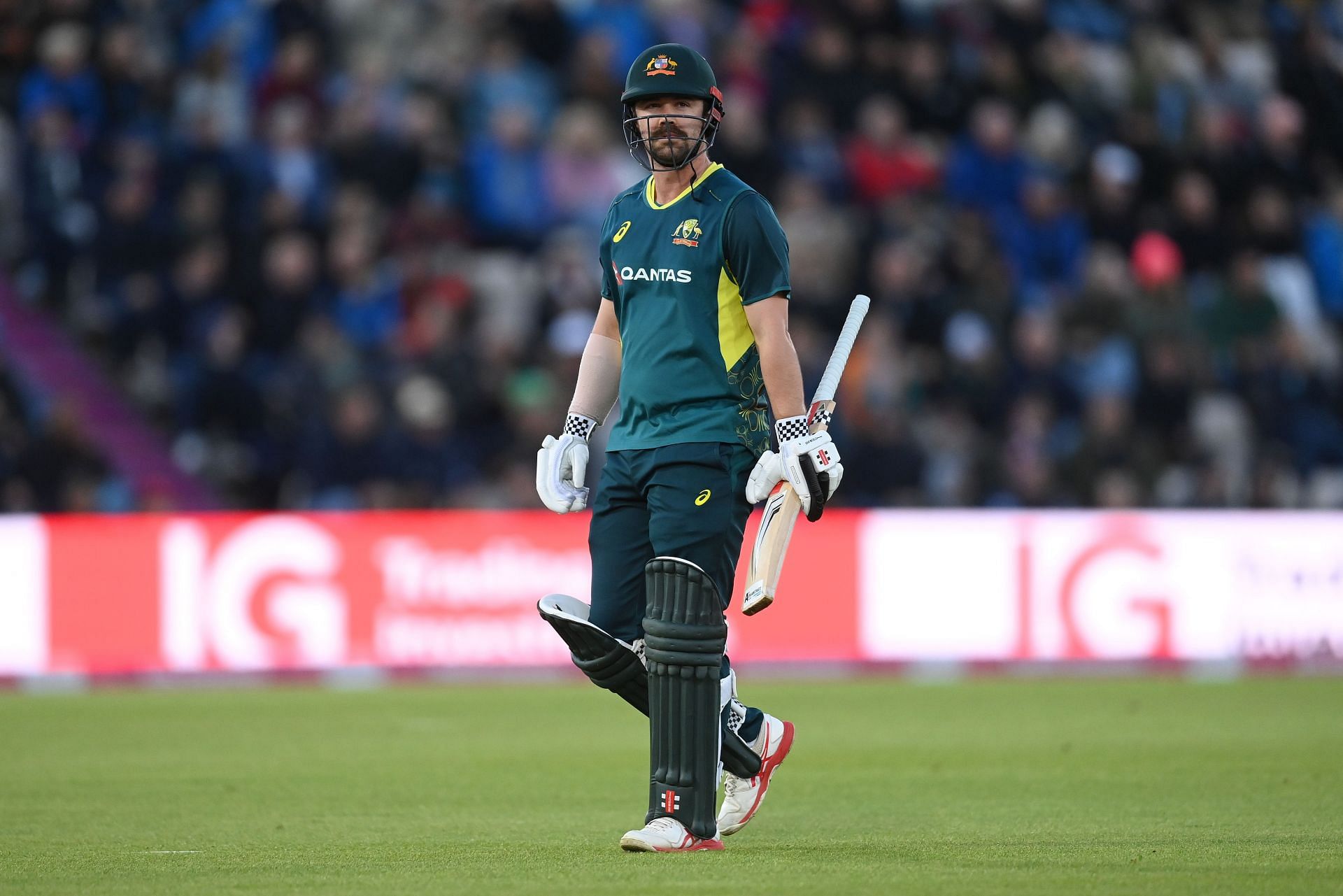 Travis Head slammed 59 off 23 balls as Australia won by 28 runs. (Credit: Getty)