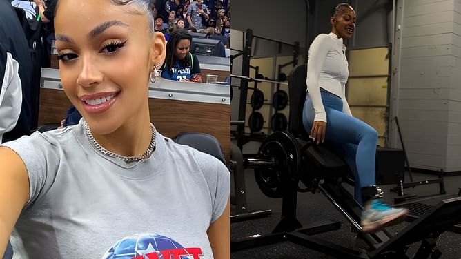Jaden McDaniels' girlfriend Allison Audrey refuses to buy any excuses for skipping the gym: "Remembered all the outfits I need to wear"