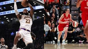 LeBron James dubs Caitlin Clark 'transcendent' after noting similarities between their rookie debuts: "She has my support 100 percent"