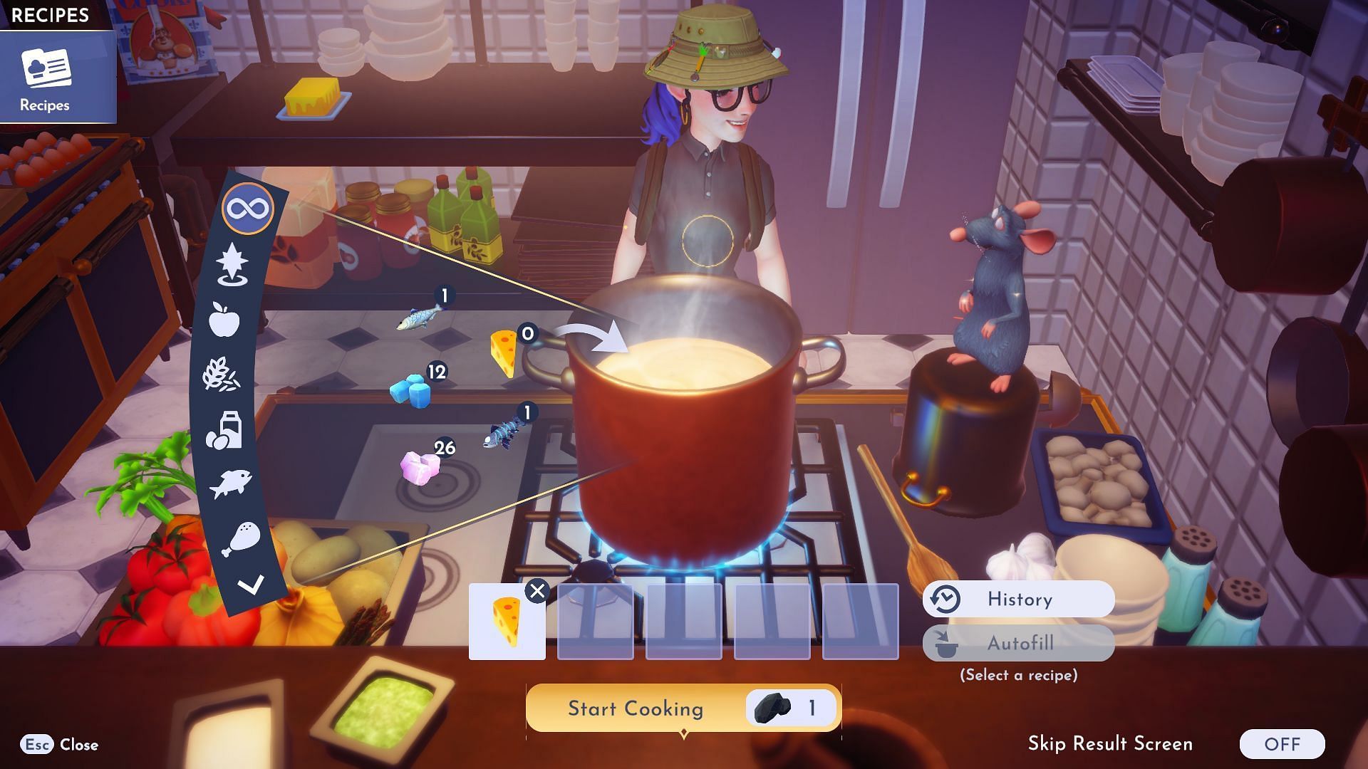 Cooking Tuna Burger requires five ingredients (Image via Gameloft)