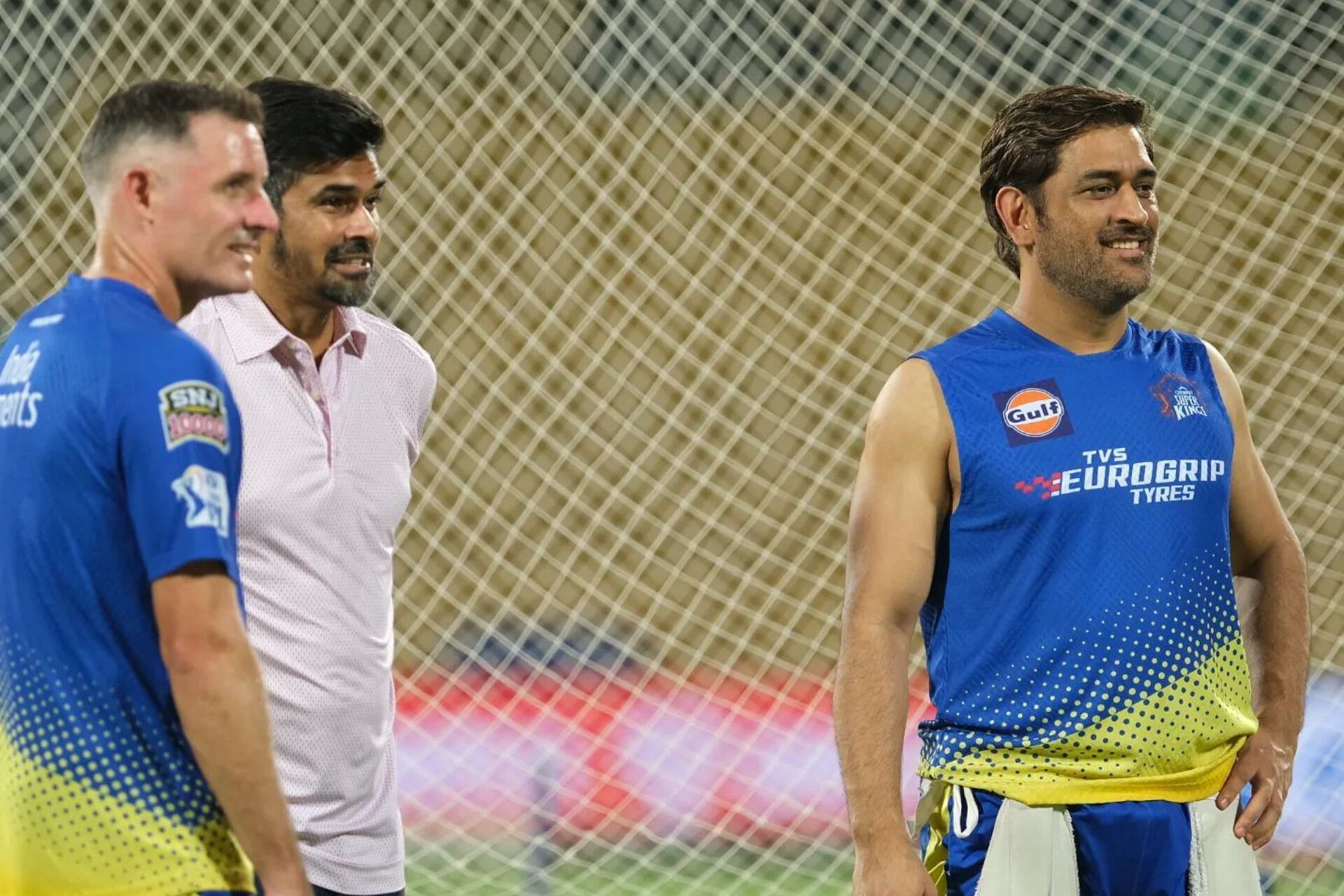  S. Badrinath and MS Dhoni (Image via Instagram/@s_barrinath)
