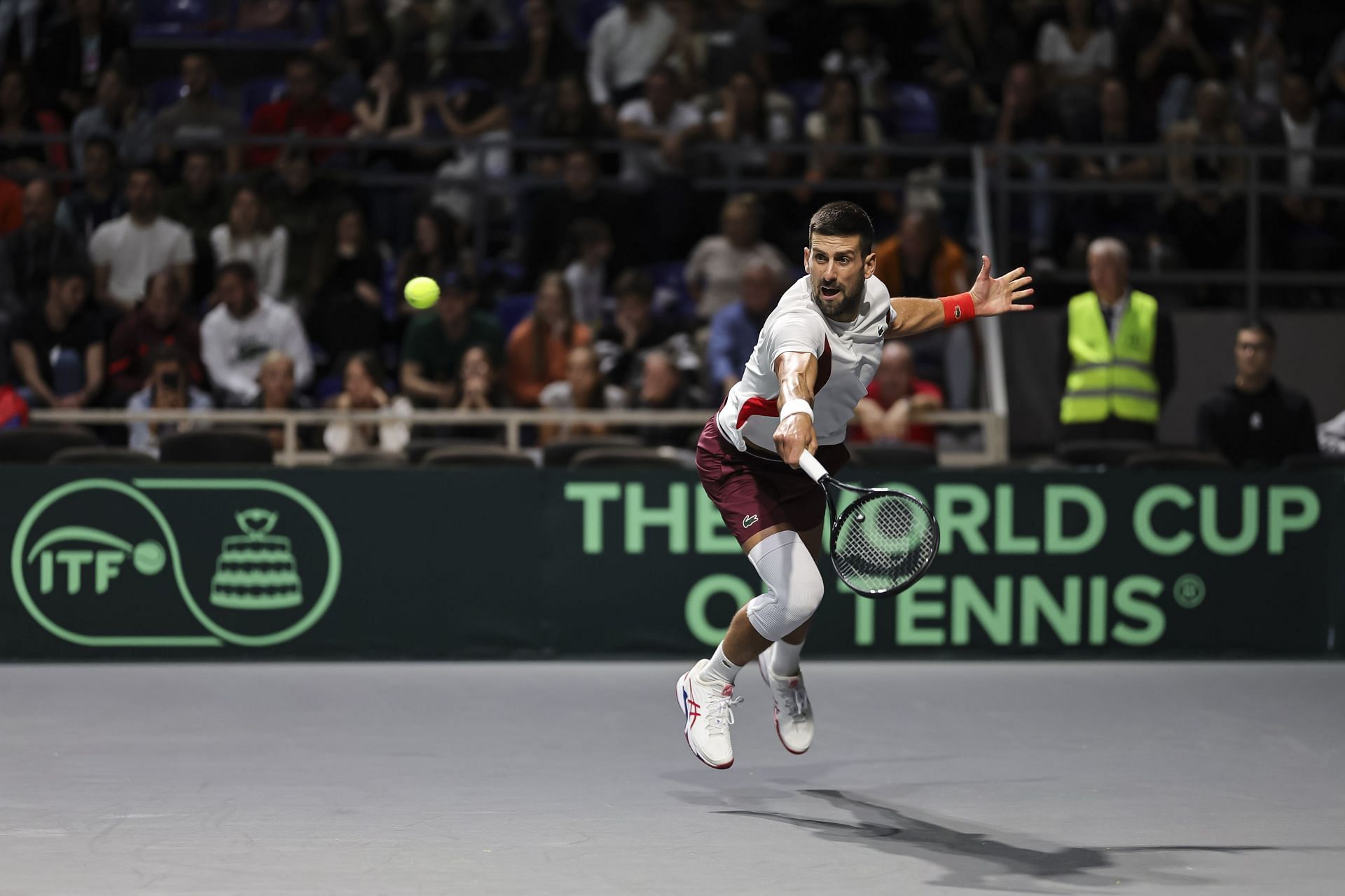 Novak Djokovic practicing ahead of the Davis Cup World Group 1 (Story: Getty)