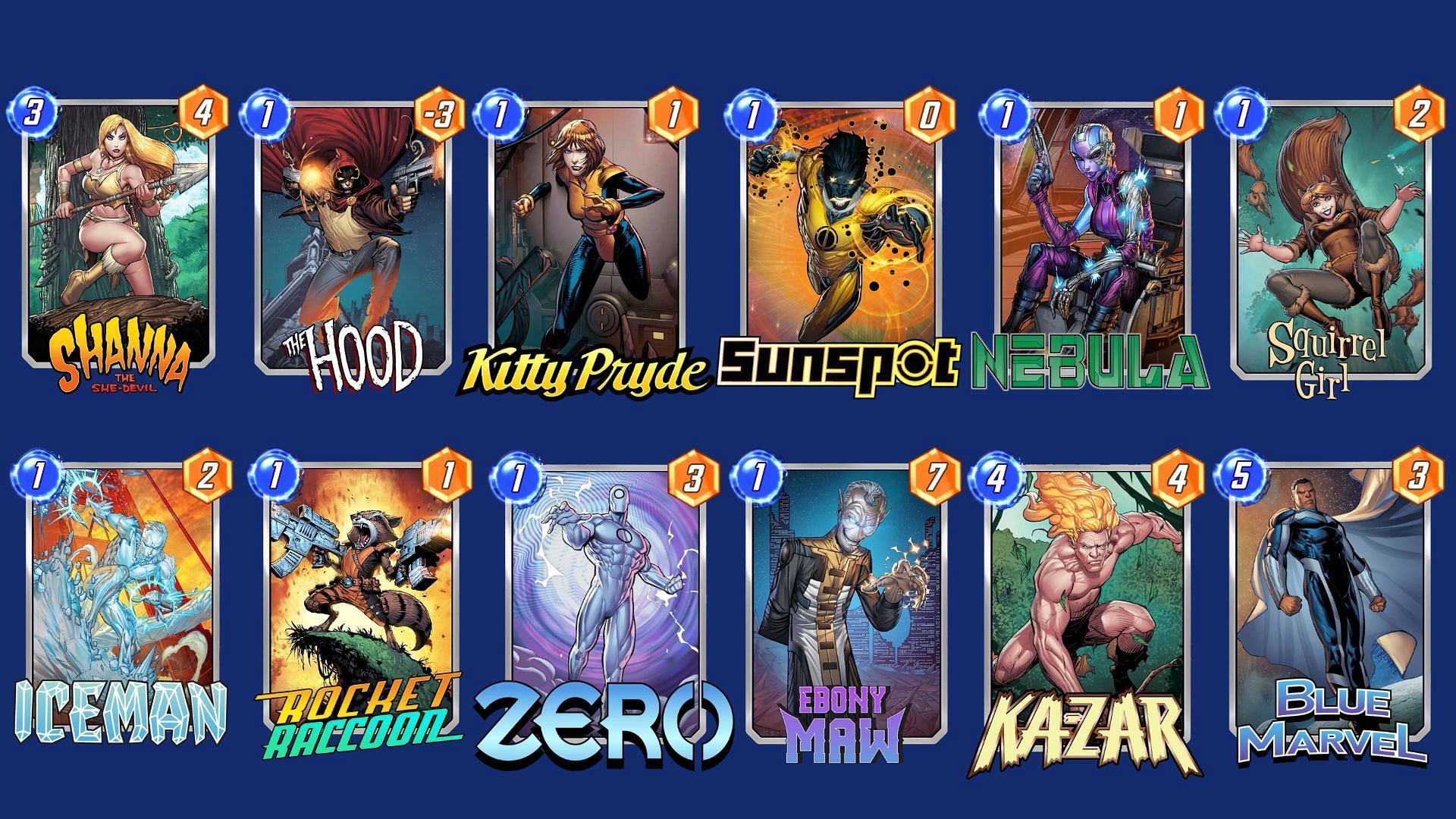 The Kazar Swarm Deck in Marvel Snap (Image via Nuverse)