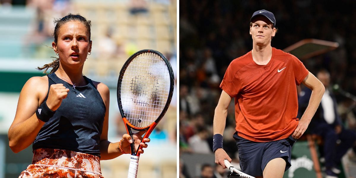 Daria Kasatkina (L) defends Jannik Sinner (R) in doping controversy (Images: Getty)