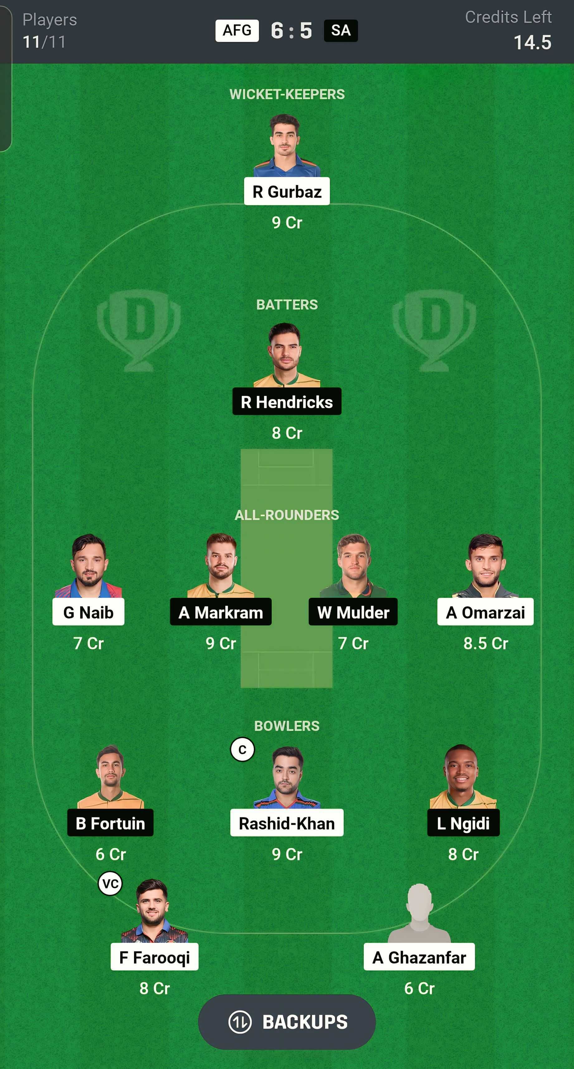 Fantasy suggestion #1 (Image via Dream11)