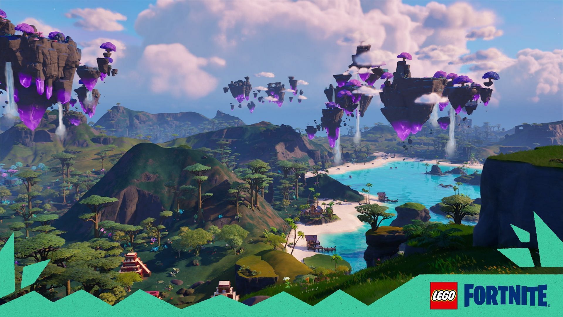 New Mountain Biome in LEGO Fortnite Lost Isles update (Image via Epic Games)