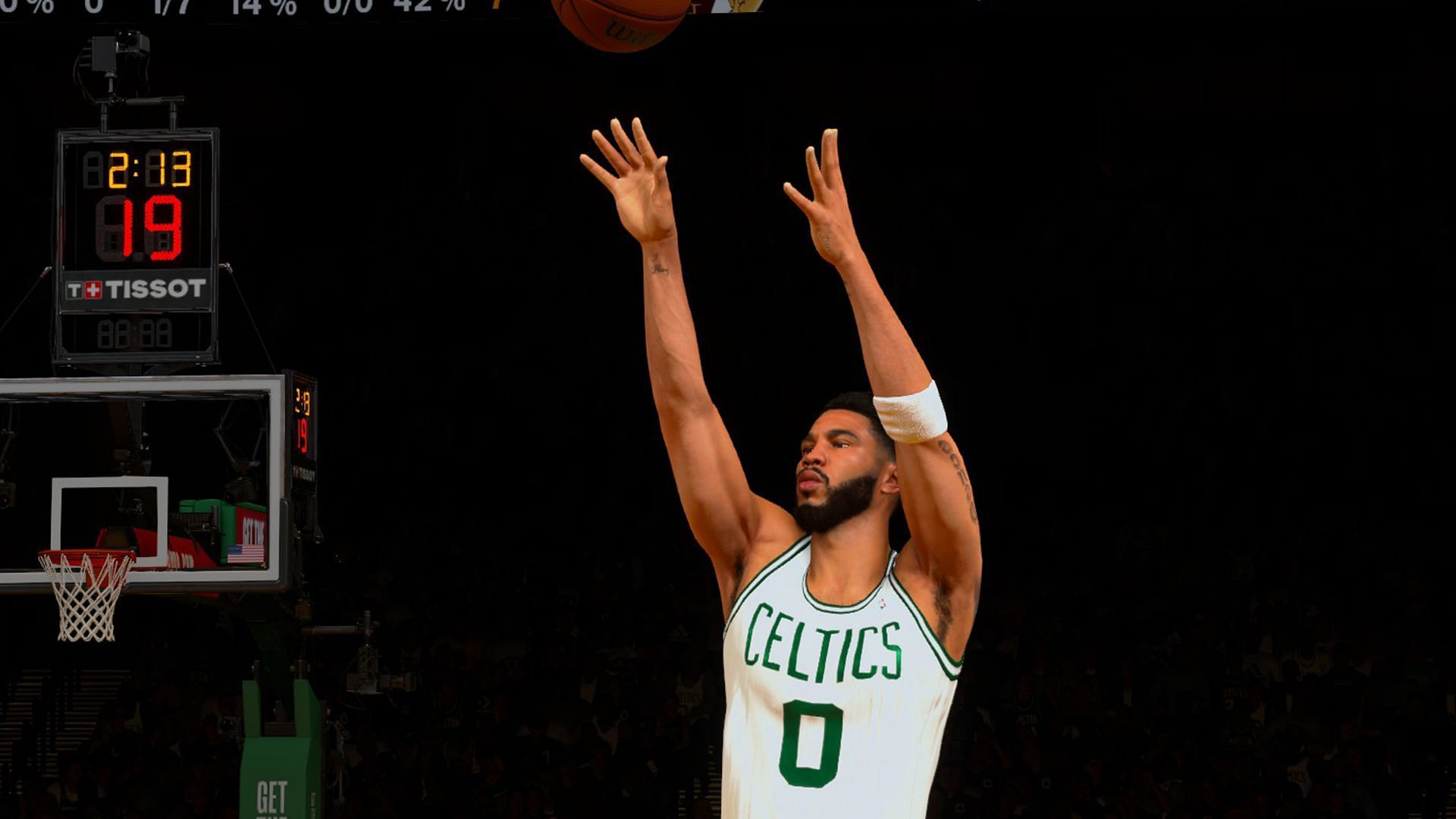 Jayson Tatum as seen in the game (Image via 2K Games)