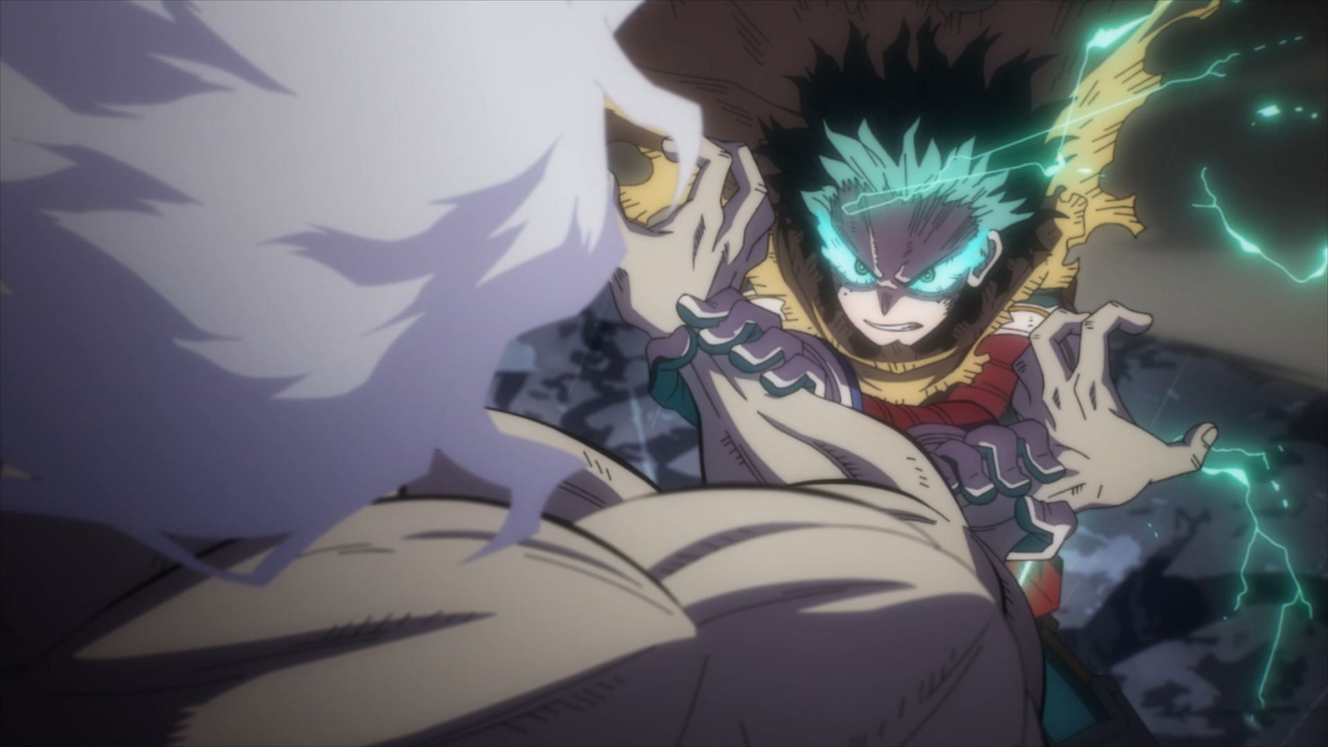 Deku vs. Shigaraki continues (Image via Bones)