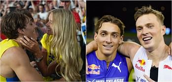 "He's him" - Mondo Duplantis' girlfriend Desire Inglander ecstatic as he wins 100m clash against Karsten Warholm in Zurich