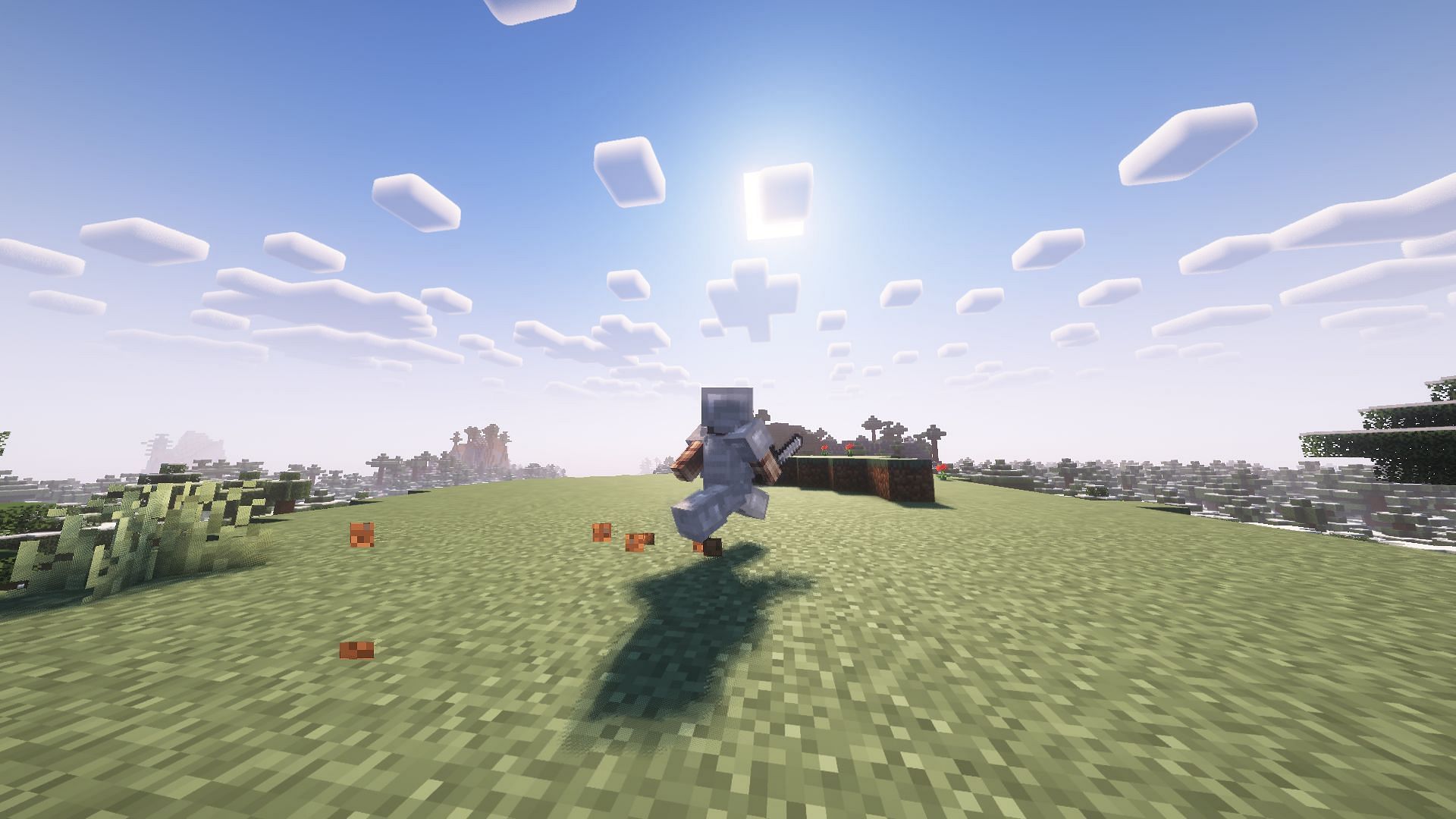 A nomad challenge in Minecraft means players have to keep moving while surviving (Image via Mojang)